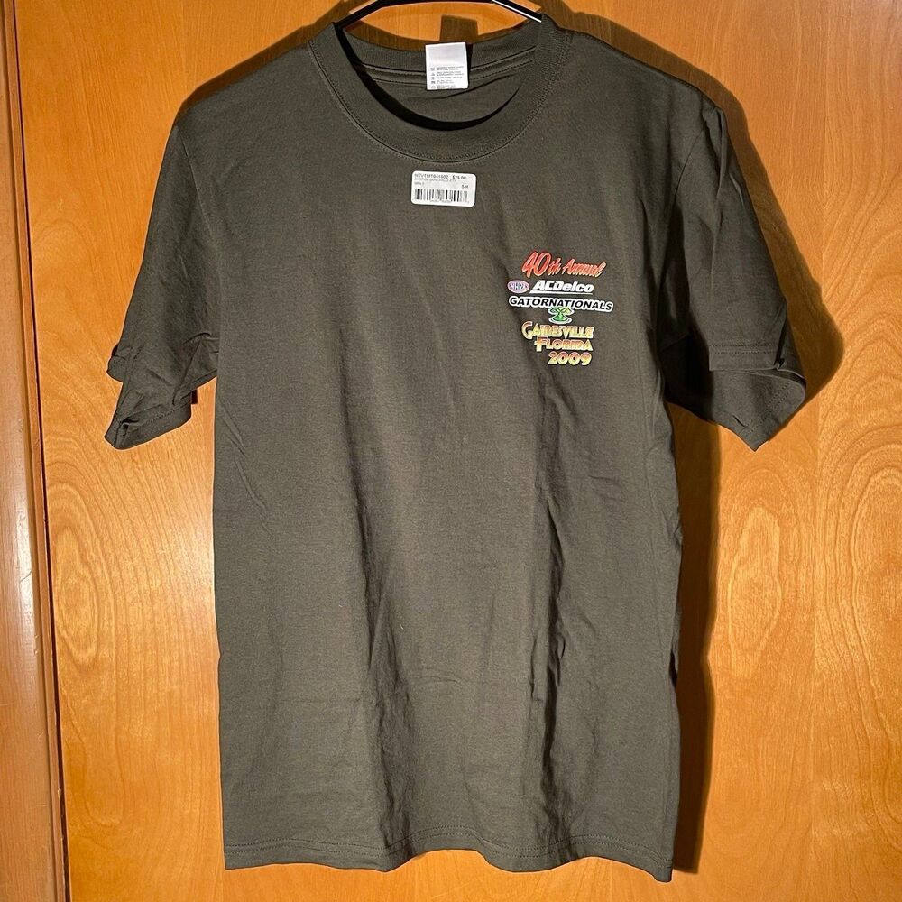 NEW Anvil Shirt Mens Small 40th Annual 2009 NHRA Gator Nationals Drag Racing - Picture 2 of 10